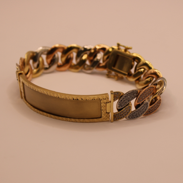 Collar Cuban Link de Tres Colores - Image 2