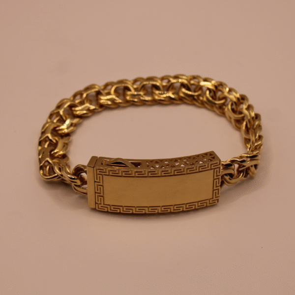 Collar Chino Link de doble Cadena en Oro 14K